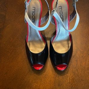 Moda Spana Shoes, Black Patent, size 10